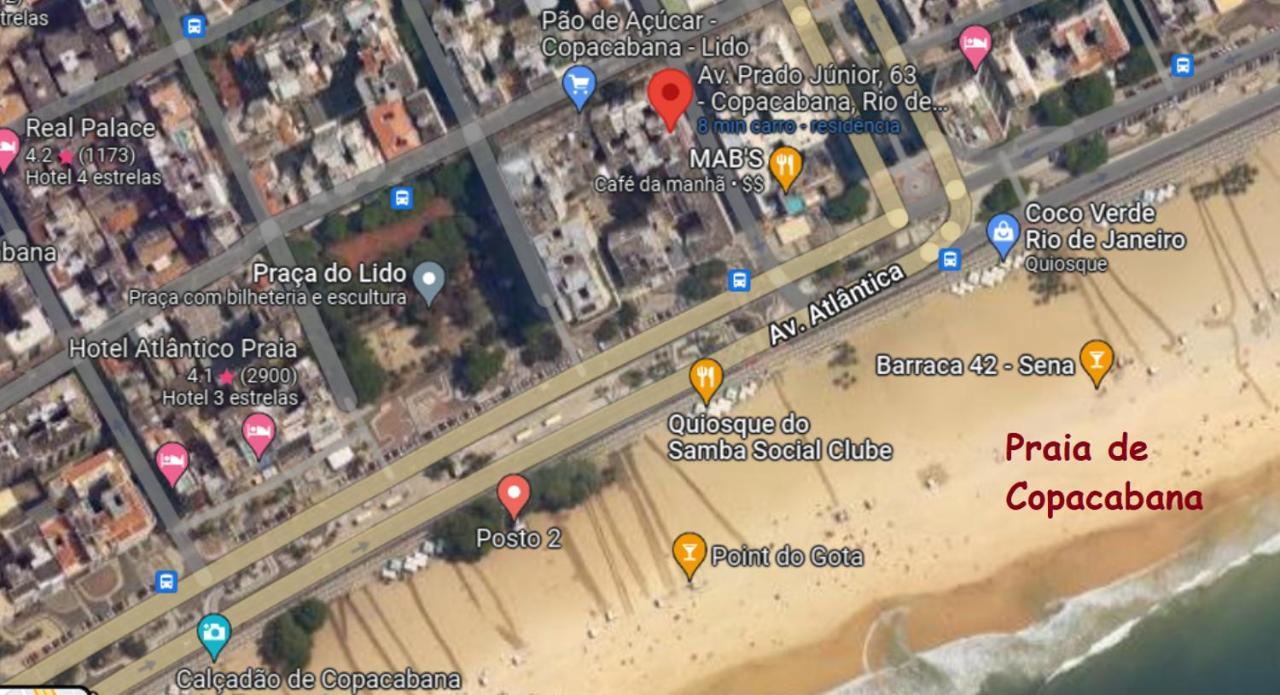 리오데자네이루 Apartamento Em Copacabana Na Quadra Da Praia 아파트 외부 사진